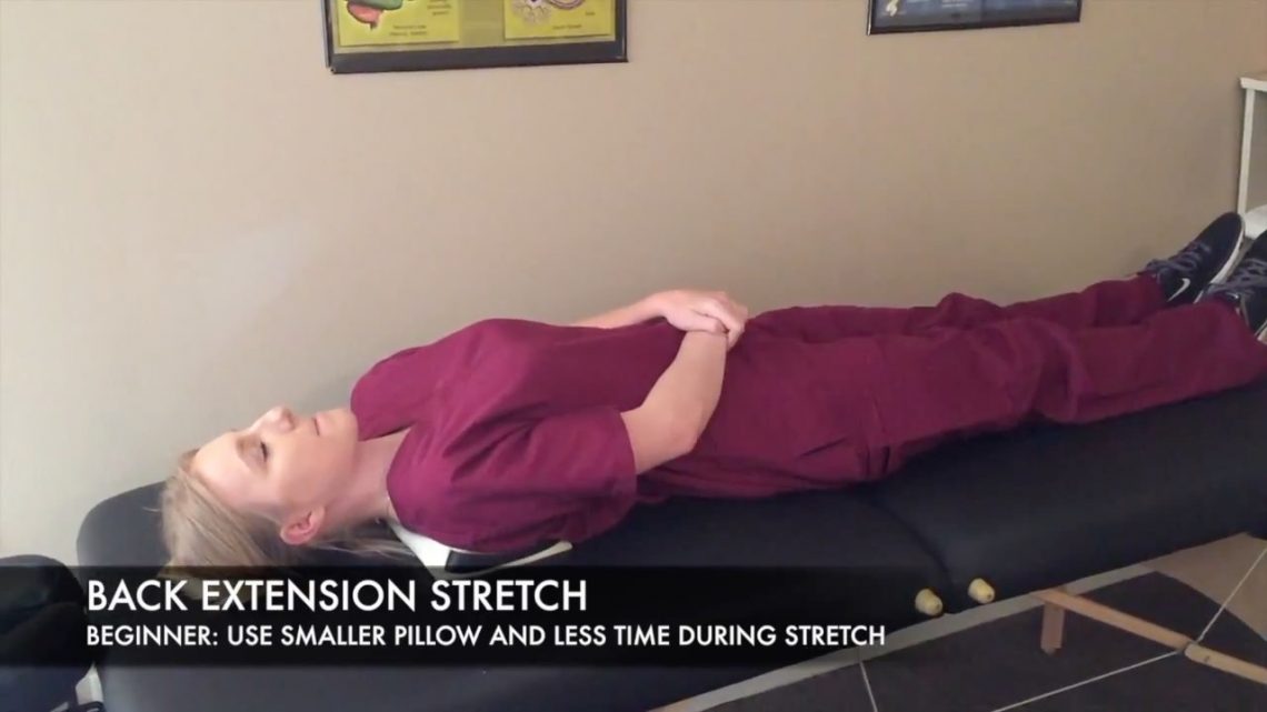 Pillow Stretch Exercise for Upper Back and Neck Posture. Euclid